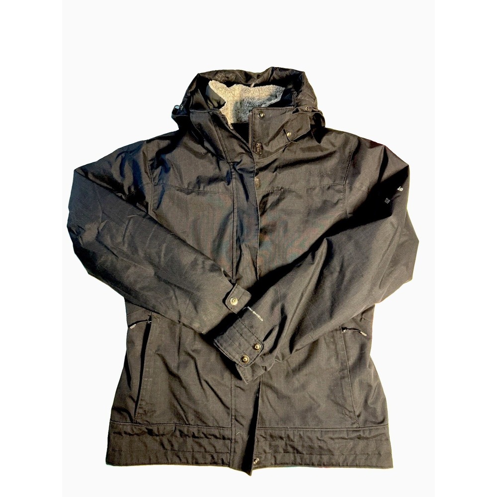 Columbia Omni Heat Interchange Women's Medium 3 in 1 Jacket Hooded Full Zip Coat